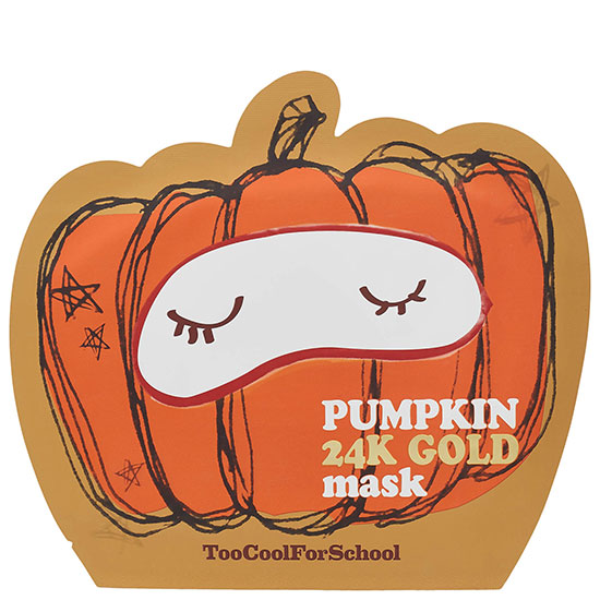 Too Cool For School Pumpkin 24k Gold Mask