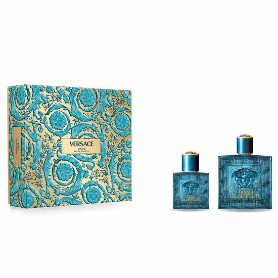 Versace Eros Eau De Toilette Gift Set 3 oz