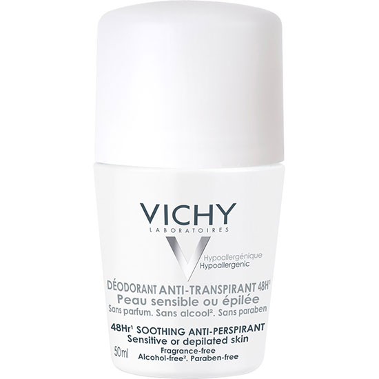 Vichy 48hr Soothing Anti-Perspirant Sensitive Or Depilated Skin 2 oz