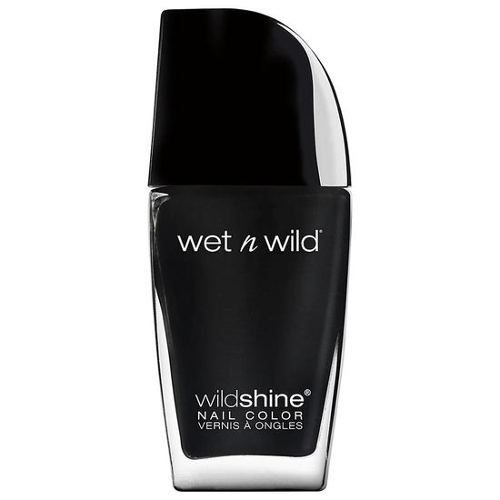 Wet N Wild WildShine Nail Color Black Creme
