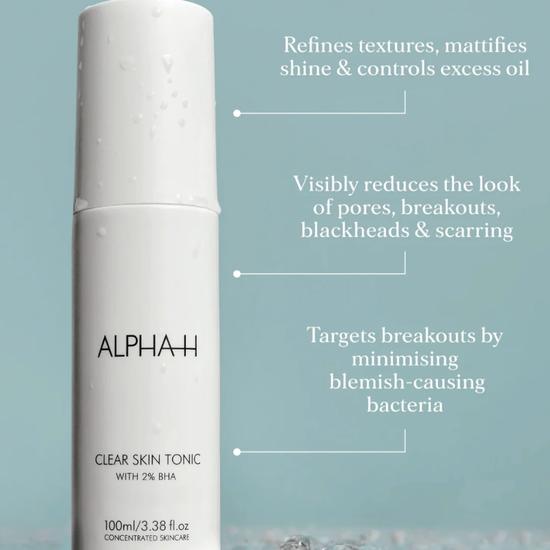 Alpha-H Clear Skin Tonic With 2% BHA Salicylic Acid 3 oz
