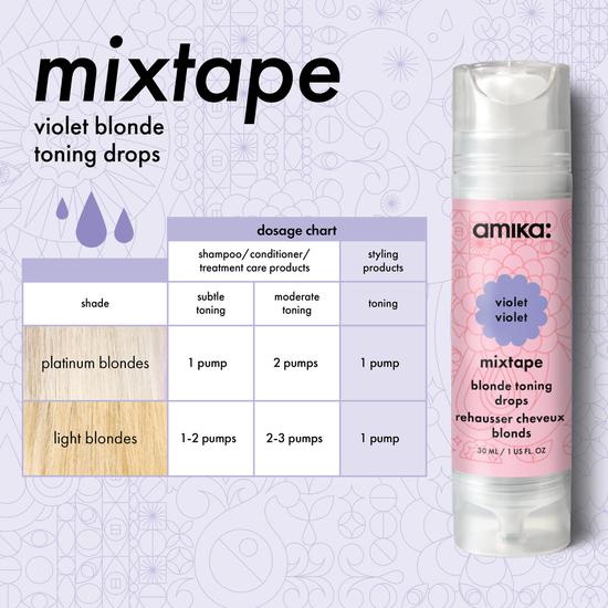 Amika Mixtape Violet Blonde Toning Drops 1 oz