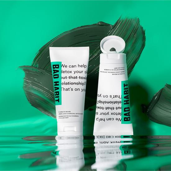 Bad Habit 10 Minute Rehab Green Juice Charcoal Detox Mask