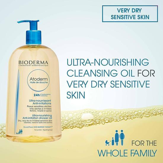 Bioderma Atoderm Huile De Douche Ultra-Nourishing Anti-Irritation Cleansing Oil 34 oz