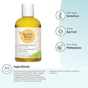 Burt's Bees Baby Bee Nourishing Baby Oil 4 oz