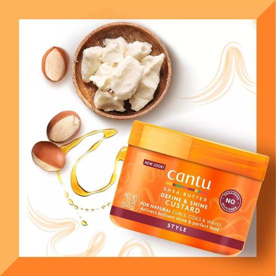 Cantu For Natural Hair Define & Shine Custard 12 oz