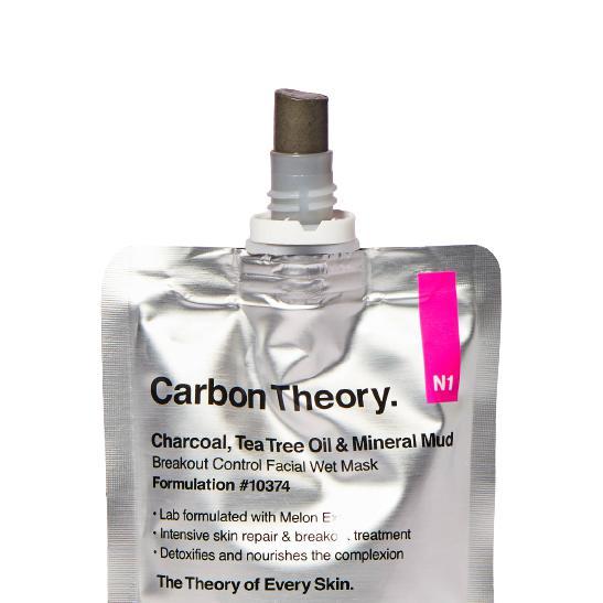 Carbon Theory Charcoal & Tea Tree Oil Mineral Breakout Control Facial Wet Mask
