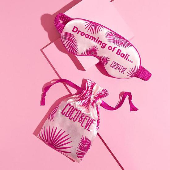 Coco & Eve Satin Eye Mask Pink