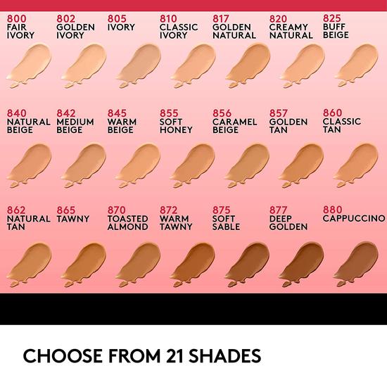 CoverGirl Outlast Extreme Full Coverage Liquid Foundation 800 Fair Ivory