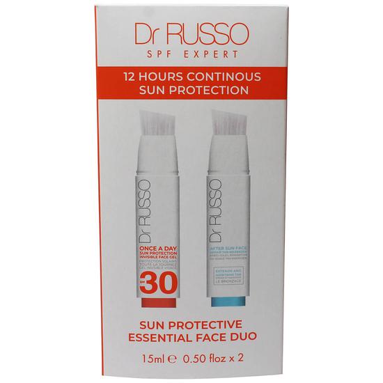 Dr Russo Sun Essential SPF30 Face Duo SPF30 Face Gel + After Sun Face Repair