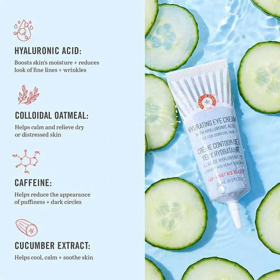 First Aid Beauty Hydrating Eye Cream With Hyaluronic Acid 0.5 oz