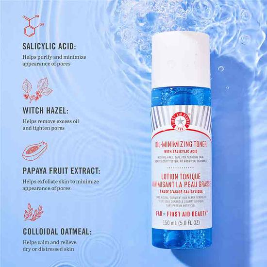 First Aid Beauty Oil-Minimizing Toner With Salicylic Acid 5 oz