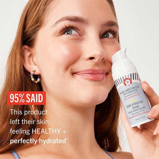 First Aid Beauty Ultra Repair Face Moisturizer With Sunscreen Broad Spectrum SPF 30 2 oz