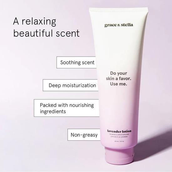 Grace & Stella Lavender Body Lotion 16 oz
