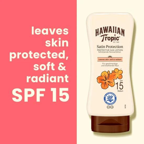 Hawaiian Tropic Satin Protection Lotion SPF 15 6 oz