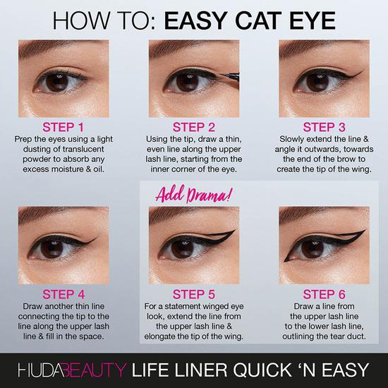 Huda Beauty Life Liner Quick 'N Easy Precision Liquid Liner