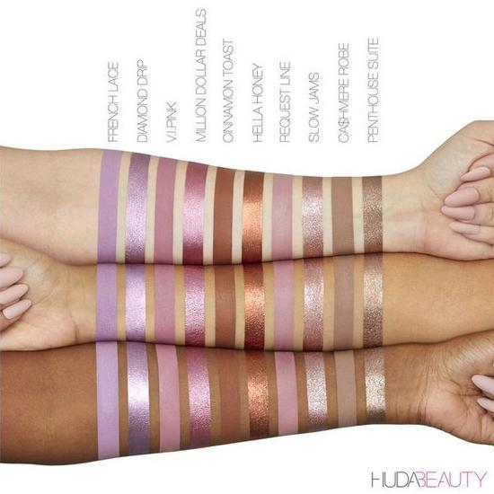Huda Beauty Matte & Metal Melted Shadows Full-Size: Bubble Bath & Pink Champagne