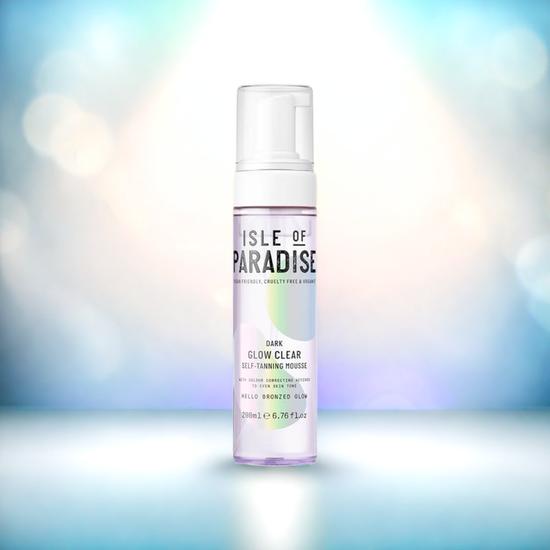 Isle of Paradise Glow Clear Self Tanning Mousse Dark