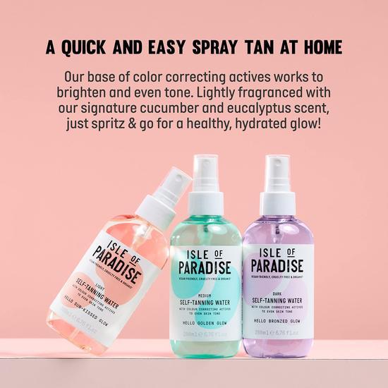 Isle of Paradise Self Tanning Water Dark