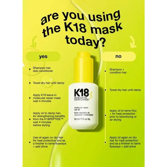 K18 Molecular Repair Hair Oil