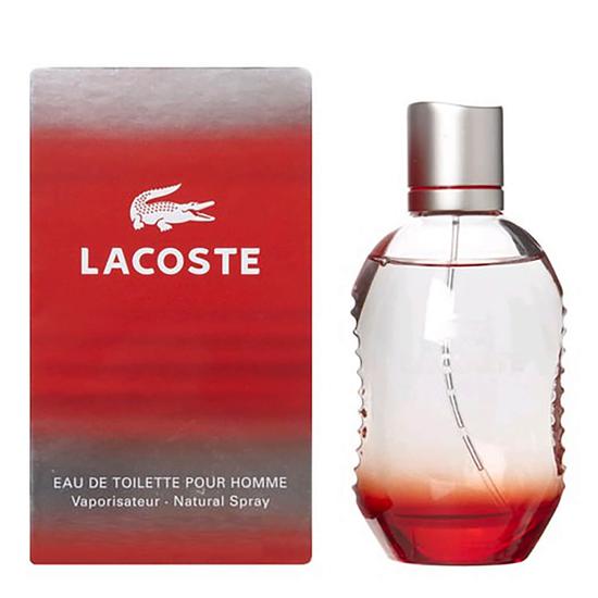 Lacoste Red Pour Homme Eau De Toilette 4 oz