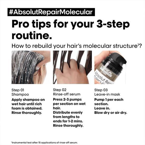 L'Oréal Professionnel Serie Expert Absolut Repair Molecular Repairing Leave-in Mask 3 oz