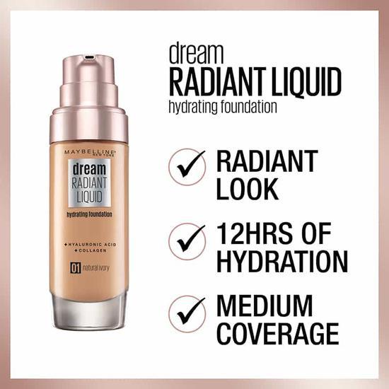 Maybelline Dream Radiant Liquid Hydrating Foundation Cameo