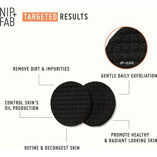 NIP+FAB Charcoal + Mandelic Acid Fix Daily Pads