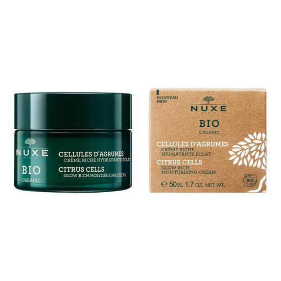 Nuxe Bio Organic Citrus Cells Glow Rich Moisturizing Cream 2 oz