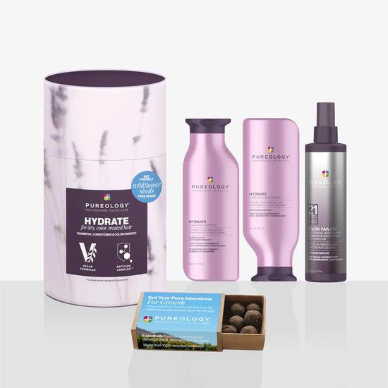 Pureology Hydrate Gift Set Shampoo + Conditioner + Colour Fanatic Spray