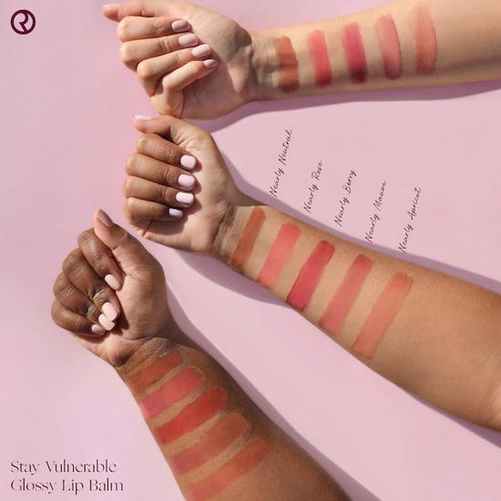 Rare Beauty Stay Vulnerable Glossy Lip Balm Nearly Apricot