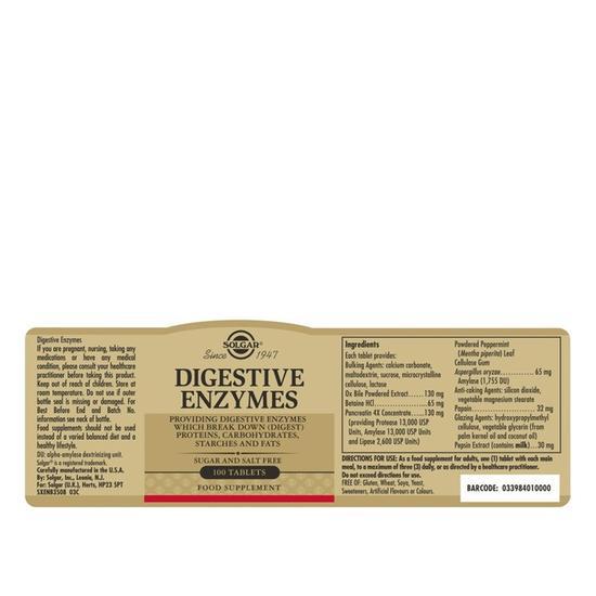 Solgar Digestive Enzymes x100