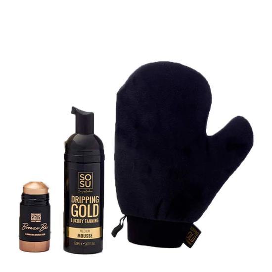 SOSU by SJ Dripping Gold Golden Nights Gift Set Three Piece Tanning Set