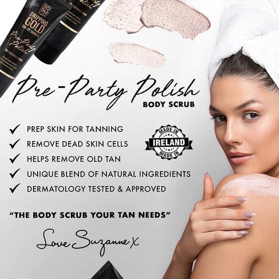 SOSU by SJ Dripping Gold Pre-Party Polish Pre-Tan Body Scrub 5 oz
