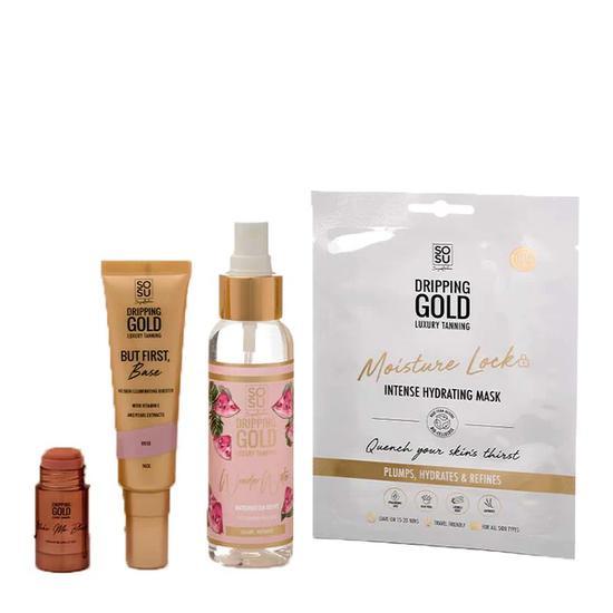 SOSU by SJ Dripping Gold Radiant Glow Gift Set 4 Piece Set