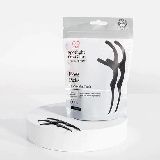 Spotlight Floss Picks For Whitening Teeth 50 Pack
