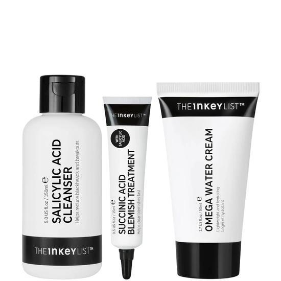 The INKEY List Back To Basics: Your Breakout Recipe Cleanser + Treatment + Moisturiser