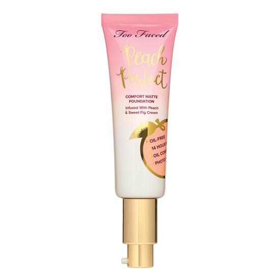 Too Faced Peach Perfect Comfort Matte Foundation Butterscotch