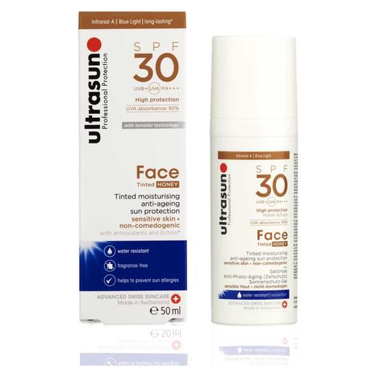 Ultrasun Tinted Face Anti-Aging Formula SPF 30 Honey